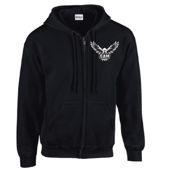 G186 Gildan Heavy Blend 8 oz., 50/50 Full-Zip Hooded Sweatshirt - Black