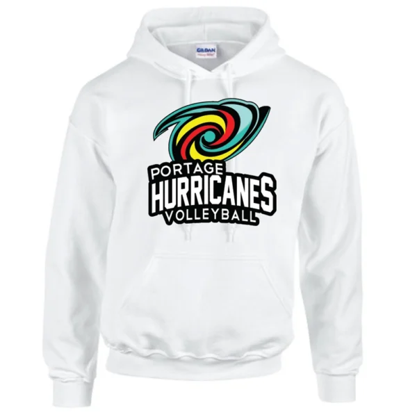 G185 Gildan Heavy Blend 8 oz., 50/50 Hooded Sweatshirt - White