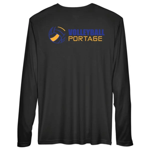 TT11L Team 365 Performance Long Sleeve Shirt - Black - Image 2